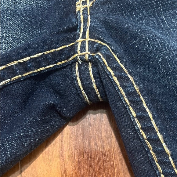True Religion Dark Indigo Flare Jeans - Picture 6 of 11